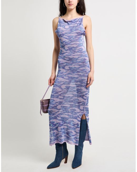 Daniele Fiesoli Blue Maxi-Kleid
