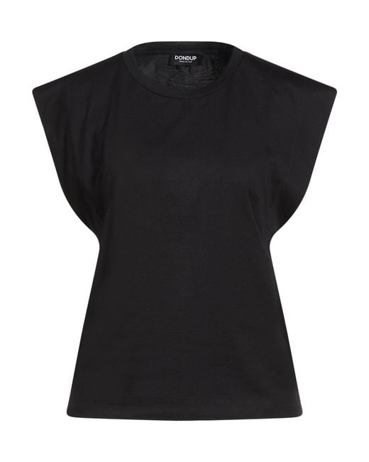 Dondup Black T-Shirt Cotton