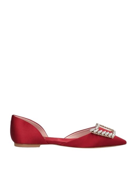 Roger Vivier Red Ballet Flats