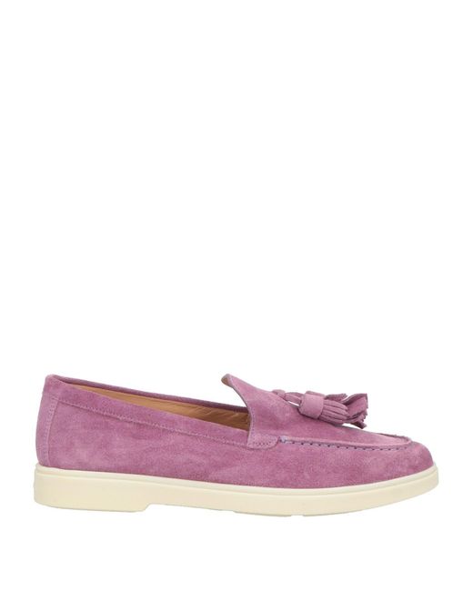 Santoni Purple Loafers
