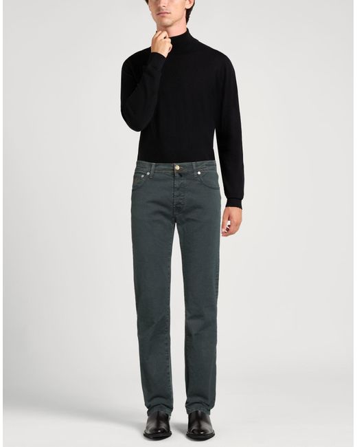 Jacob Cohen Gray Jeans Cotton, Lycra for men