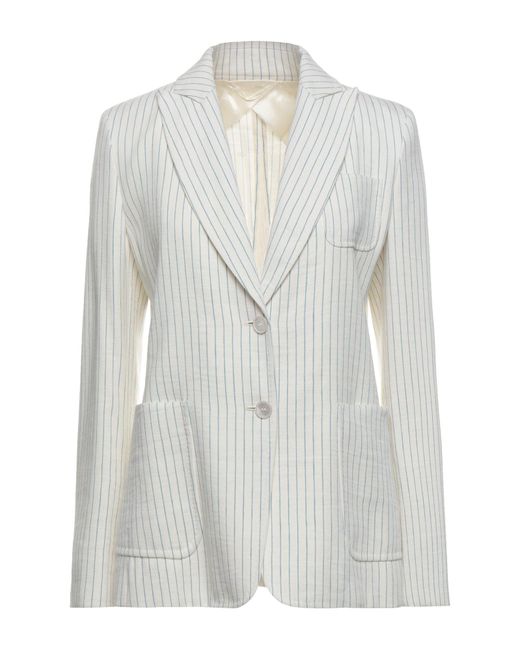 Max Mara White Suit Jacket