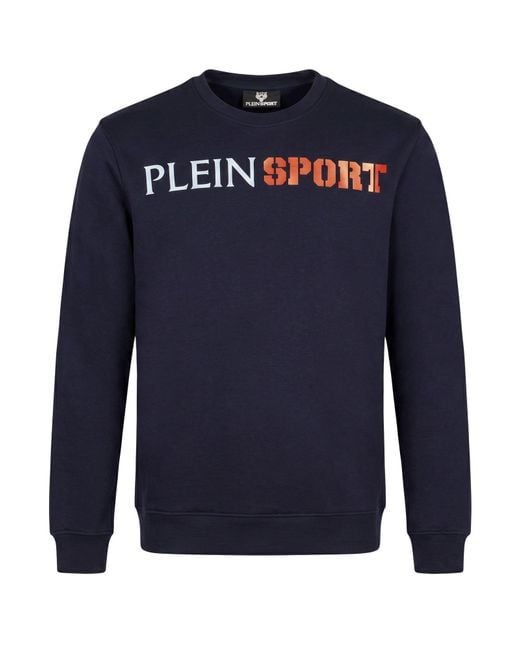 Philipp Plein Blue Midnight Sweatshirt Cotton for men