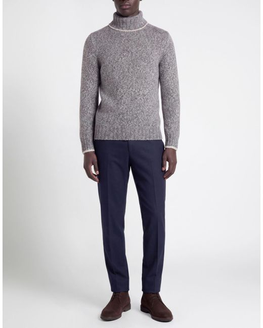 Gran Sasso Gray Turtleneck Virgin Wool, Geelong Wool for men
