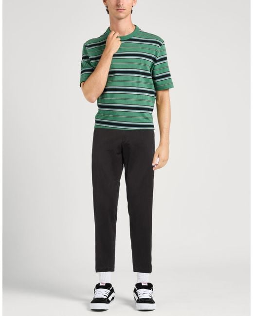 Messagerie Black Patrizio Piscaglia Pants Cotton, Elastane for men