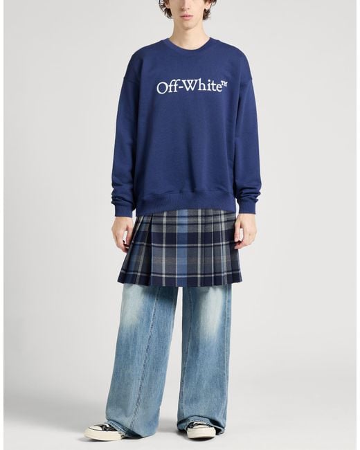 Off-White c/o Virgil Abloh Blue Sweatshirt Cotton for men