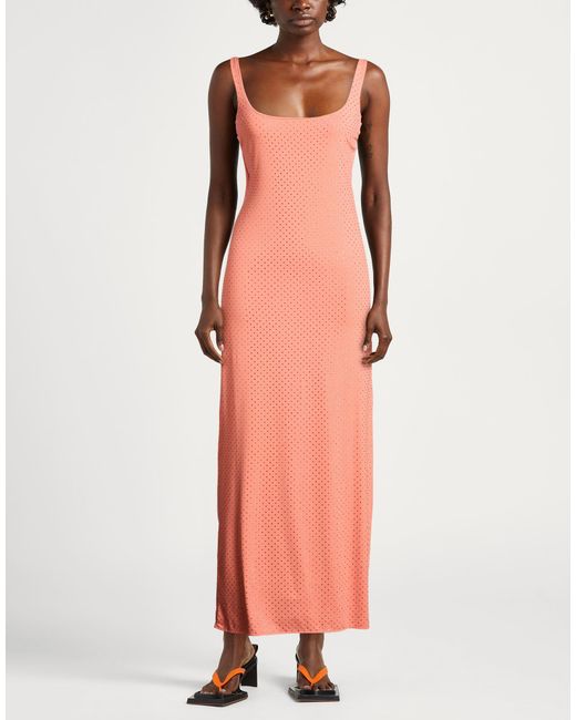 Fisico Pink Maxi Dress Polyamide, Elastane
