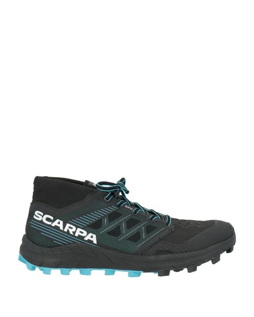 SCARPA Green Sneakers Textile Fibers for men