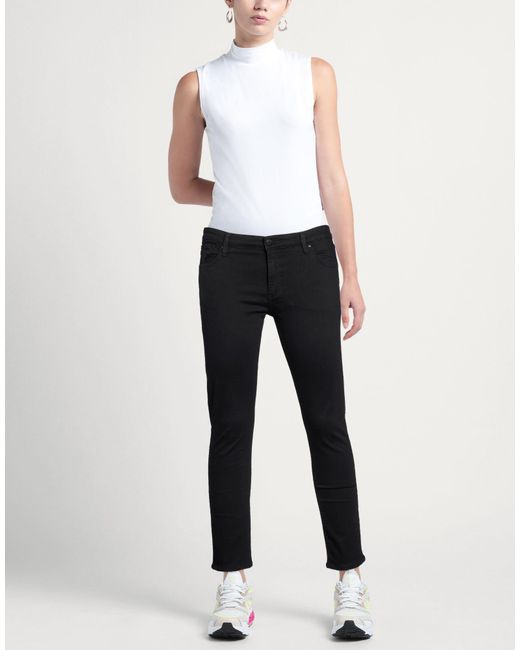 AG Jeans Black Jeans Cotton, Modacrylic, Polyester, Elastane