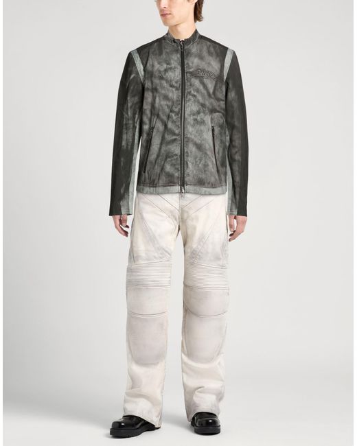 DIESEL Gray Jackets for men
