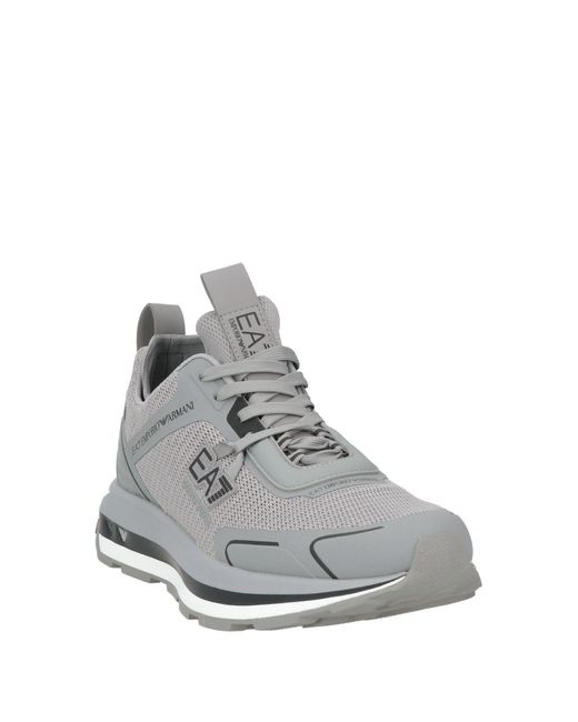 EA7 Gray Sneakers Textile Fibers, Synthetisches Material for men