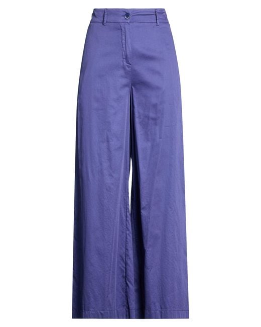ALESSIA SANTI Blue Pants Cotton