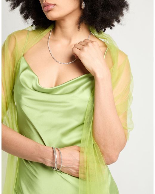 UNIQUE JUST BE YOU Midi Dress in Green | Lyst