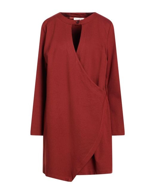Manila Grace Red Mini Dress Viscose, Polyamide, Elastane