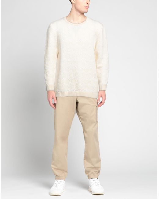 Crossley White Sweater for men