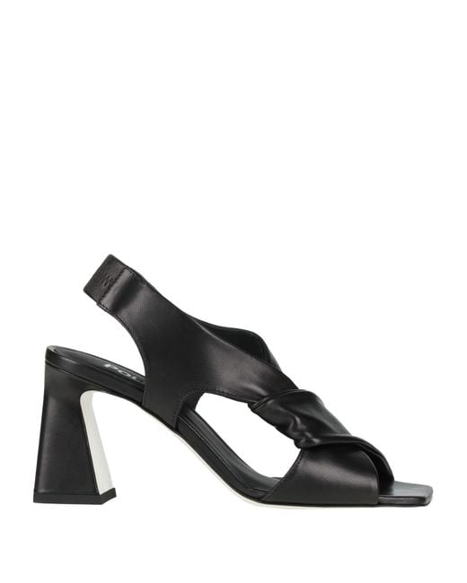 Pollini Black Sandale