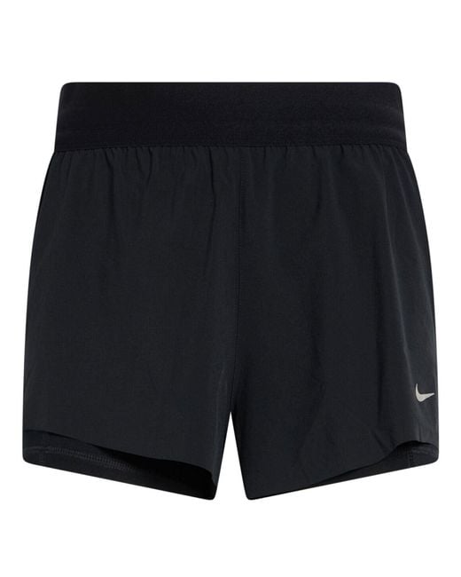 Nike Black Shorts & Bermuda Shorts Polyester, Elastane