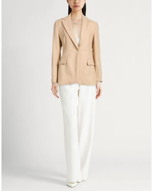 Eleventy Natural Blazer Wool