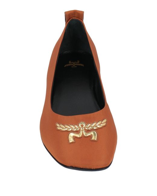 MCM Brown Ballet Flats