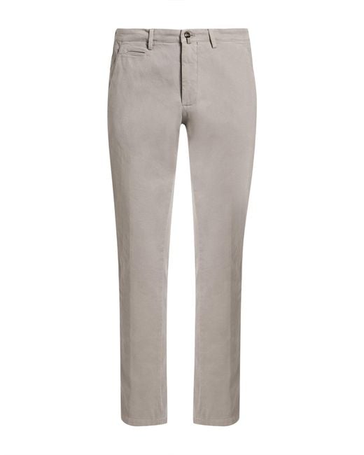 Briglia 1949 Gray Pants Cotton, Elastane for men