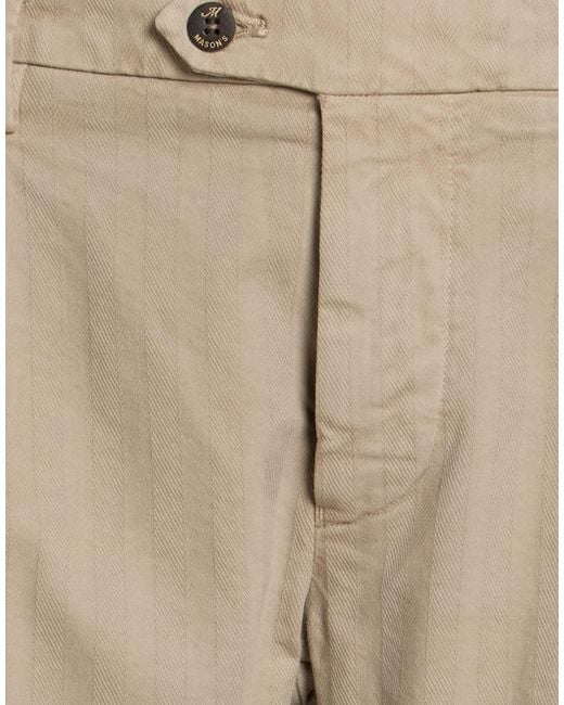 Mason's Natural Pants Cotton, Lyocell, Elastane for men