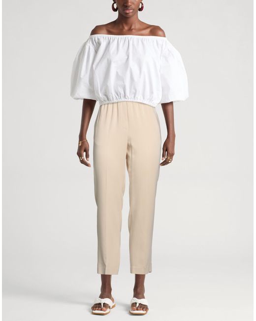 Peserico Natural Pants Viscose, Elastane