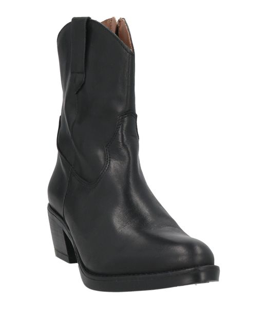 Belang Black Ankle Boots Leather