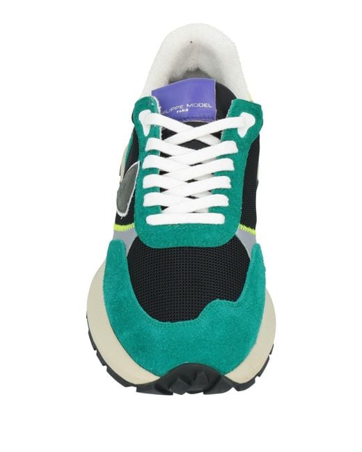 Philippe Model Green Trainers for men