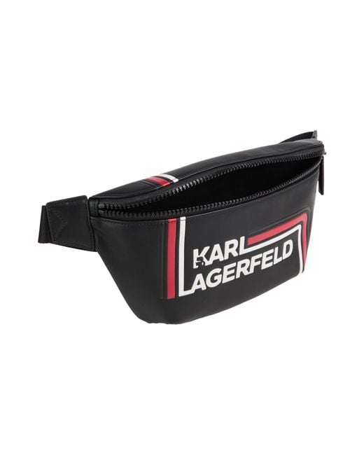 Karl Lagerfeld Black Belt Bag Polyurethane for men