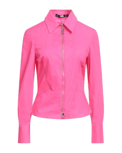 Camisa Karl Lagerfeld de color Pink