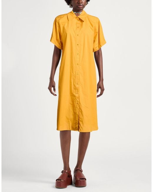 Momoní Yellow Midi Dress