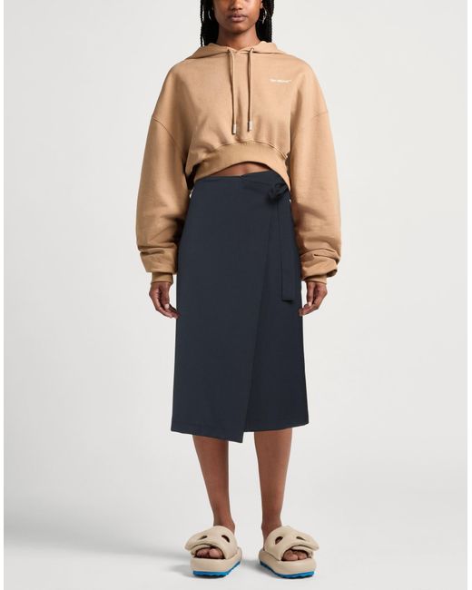 Jupe midi MSGM en coloris Blue