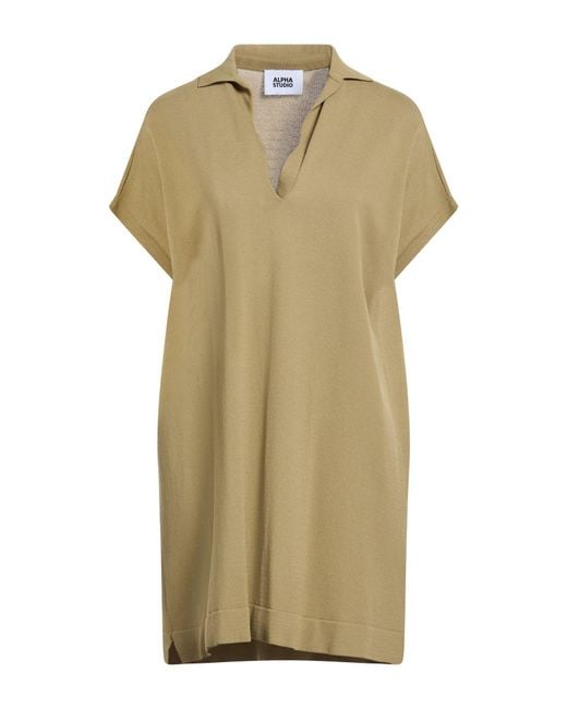 Alpha Studio Green Mini Dress