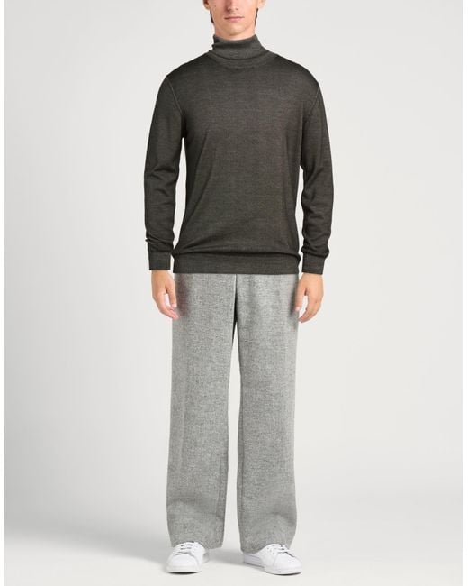 Cruciani Gray Dark Turtleneck Wool for men