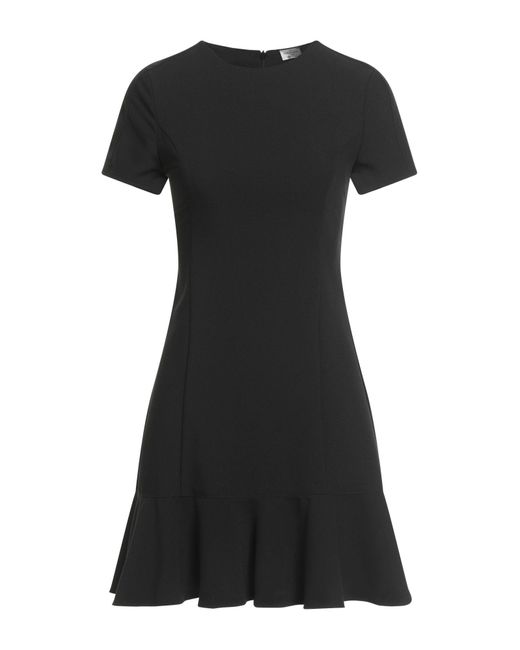 Rebel Queen Black Mini Dress Polyester, Viscose, Elastane