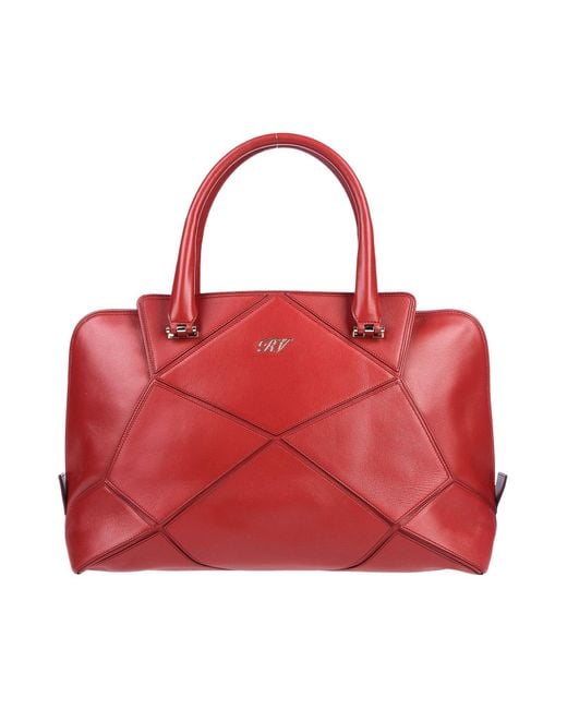 Roger Vivier Red Handbag Soft Leather