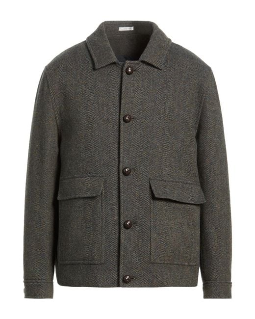 BRERAS Milano Gray Military Jacket Virgin Wool for men