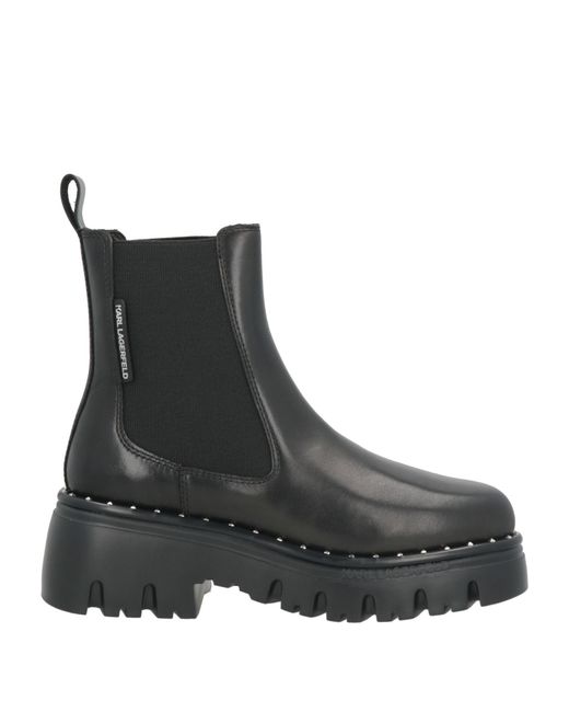 Karl Lagerfeld Black Ankle Boots