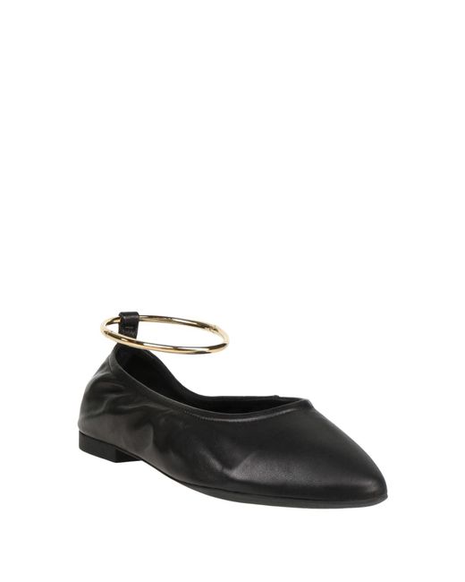Jeffrey Campbell Black Ballet Flats
