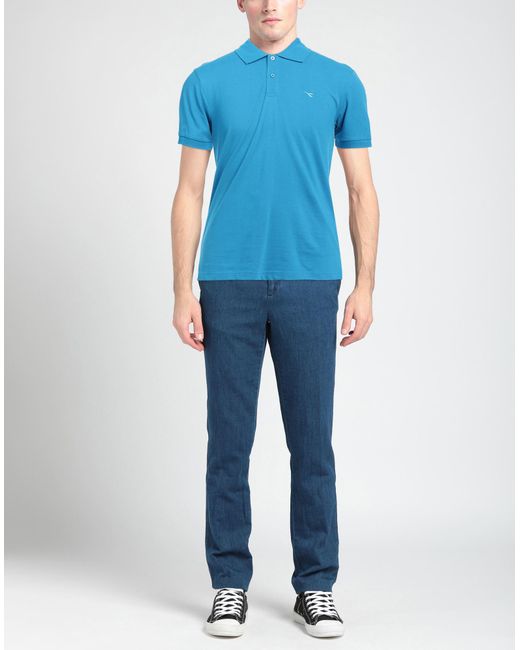 Diadora Blue Polo Shirt for men