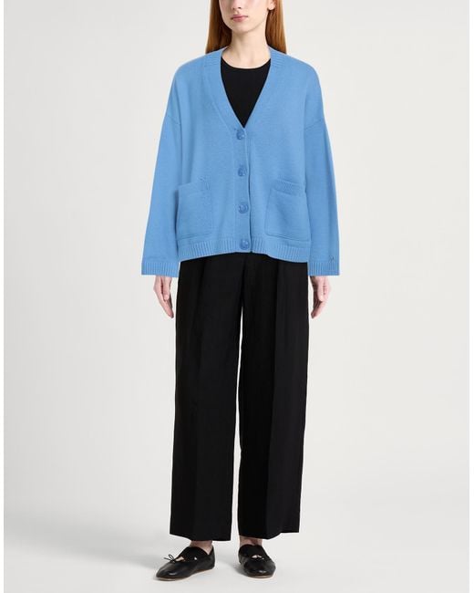 Tommy Hilfiger Blue Cardigan Cotton, Polyamide, Wool