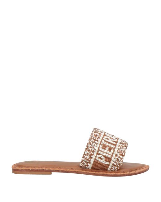 De Siena Brown Sandals Leather