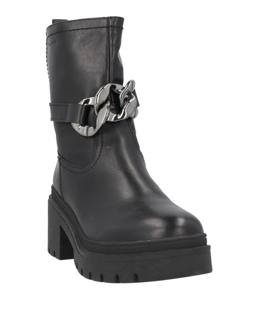 Tamaris Black Ankle Boots Leather