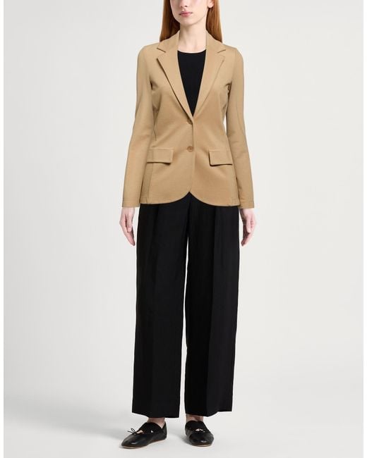 Carla G Natural Sand Blazer Viscose, Polyamide, Elastane