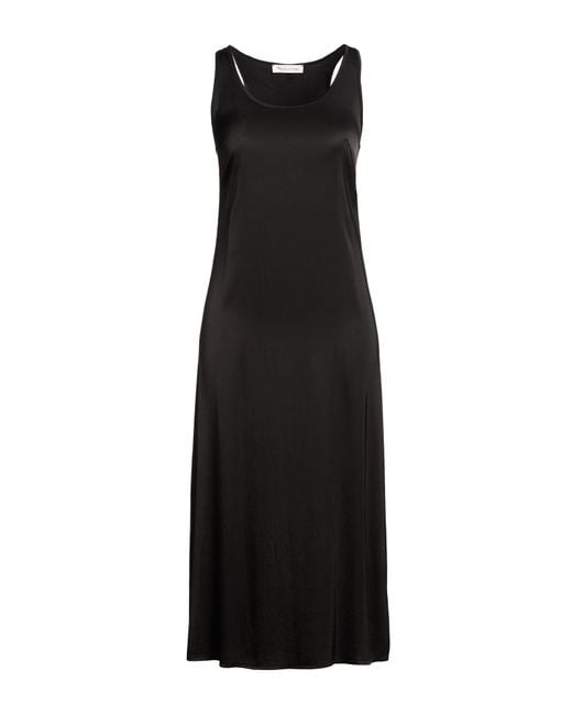 Manila Grace Black Midi Dress Viscose, Elastane