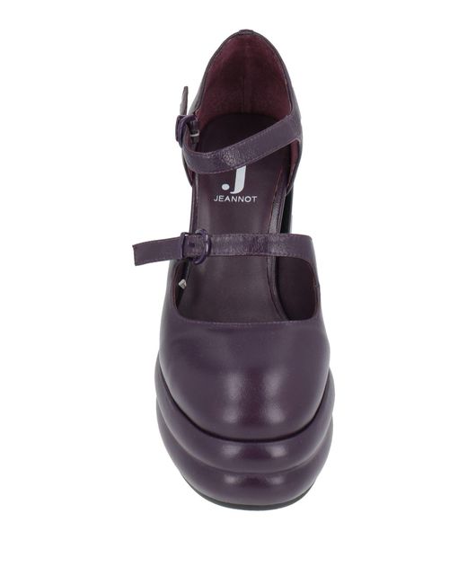 Jeannot Purple Pumps Leather