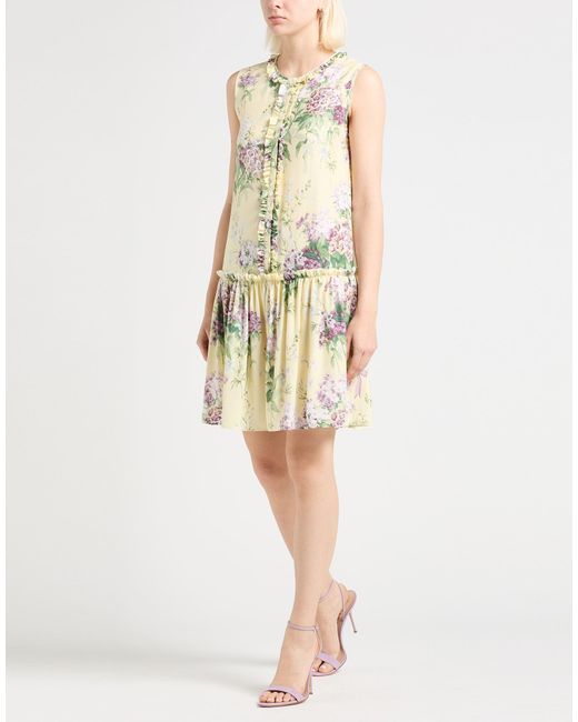 Moschino Natural X Sanderson Mini Dress Silk