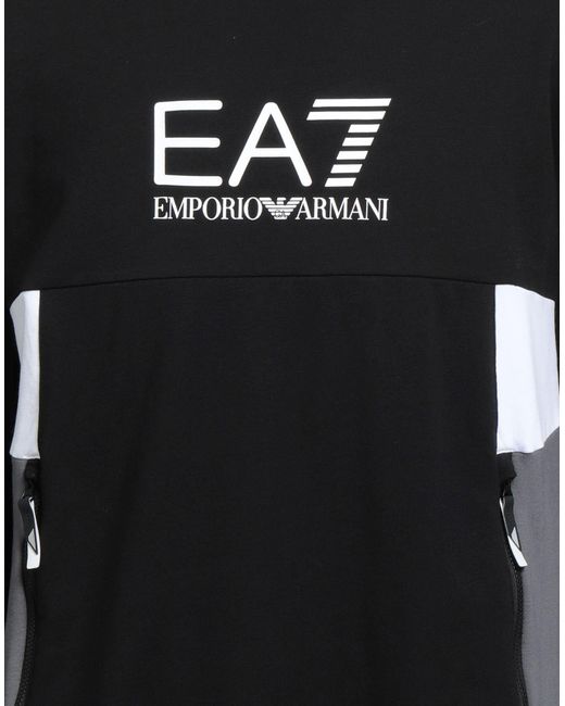 EA7 Black Sweatshirt for men