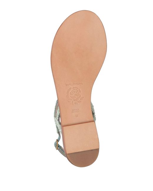 Maliparmi Green Thong Sandals