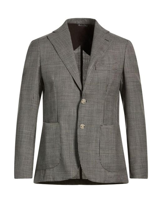 Barba Napoli Gray Blazers for men